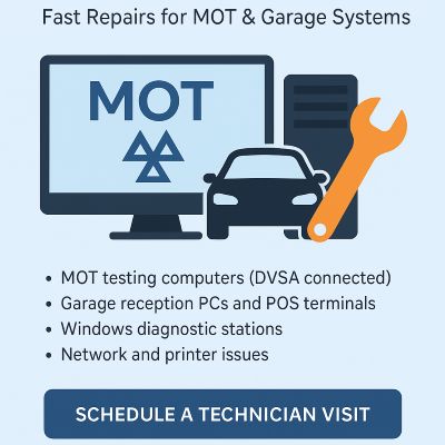 fast repairs for MOT and Garage systems